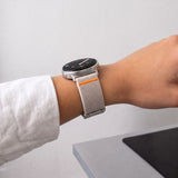 Tech-Protect Nylon Clasp Strap for Samsung Galaxy Watch 40/44/46 mm - Beige