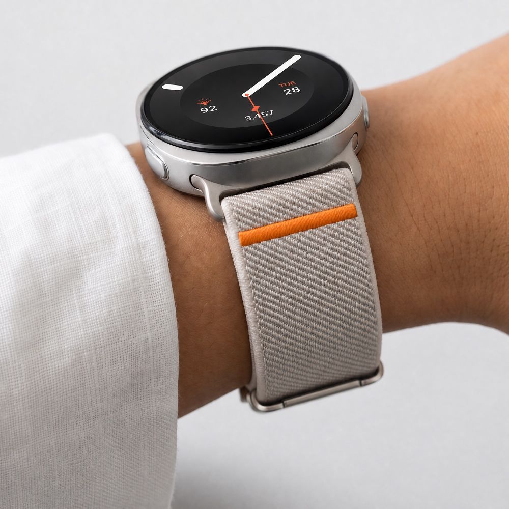 Tech-Protect Nylon Clasp Strap for Samsung Galaxy Watch 40/44/46 mm - Beige