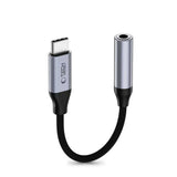 Tech-Protect Ultraboost USB-C to Mini Jack 3.5mm DAC adapter - dark gray
