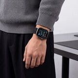 Tech-Protect Nylon Sport Strap for Apple Watch 44 / 45 / 46 / 49 mm - Black