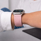 Tech-Protect Nylon Sport Band for Apple Watch 44/45/46/49 mm - Light Pink