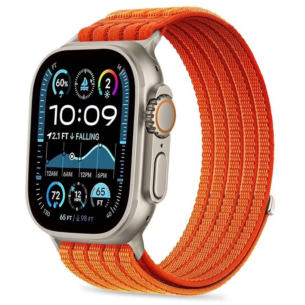 Tech-Protect Nylon Sport Band for Apple Watch 44 / 45 / 46 / 49 mm - Orange