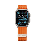 Tech-Protect Nylon Sport Band for Apple Watch 44 / 45 / 46 / 49 mm - Orange