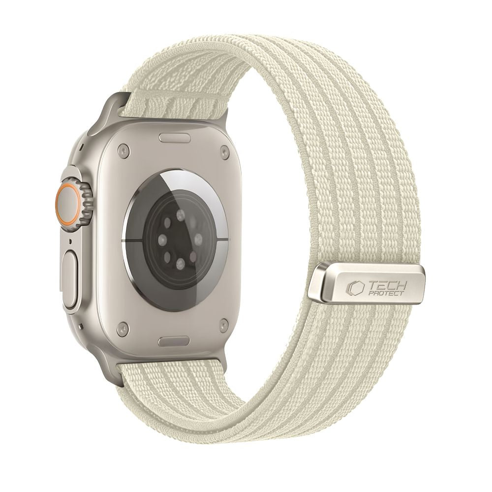 Tech-Protect Nylon Sport Strap for Apple Watch 44 / 45 / 46 / 49 mm - Beige