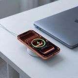 Tech-Protect A55 2in1 MagSafe 25W QI2.2 Wireless Charger + USB-C / USB-C Cable 100cm - White
