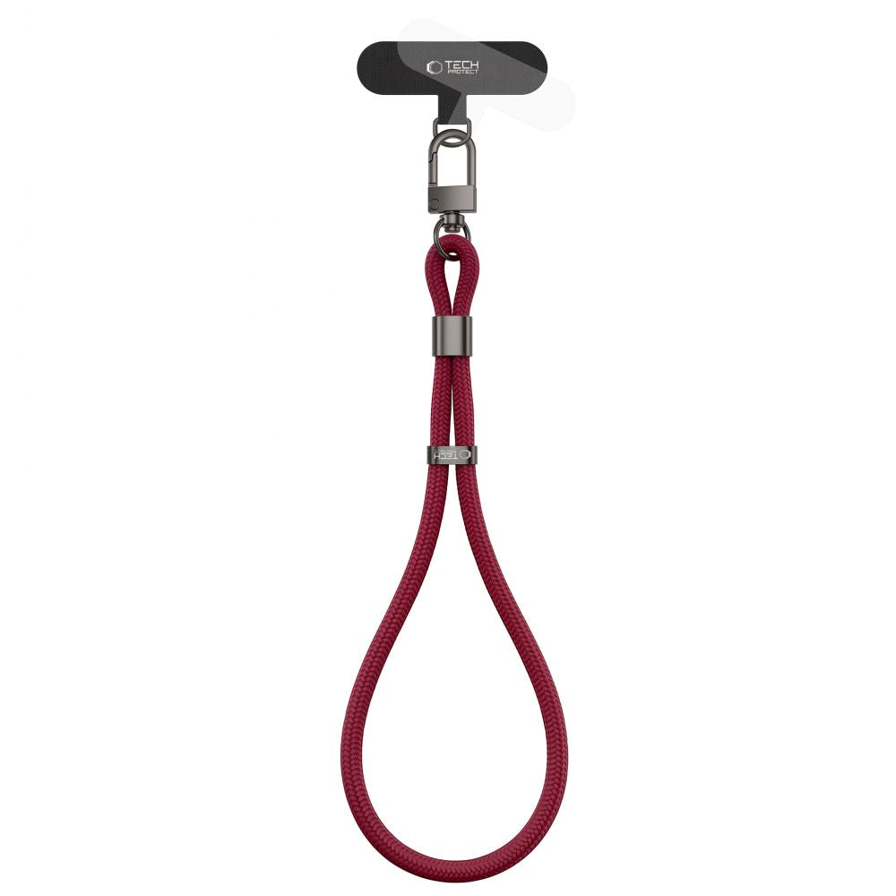 Tech-Protect C11S Rope Wrist Strap for Phone - Burgundy