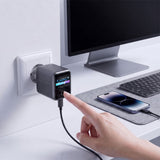 Tech-Protect PowerVision NC45W-GaN 1-Port PD 45W Wall Charger - Dark Gray