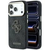 Guess 4G og Big Resin Logo Case til iPhone 17 Pro / 18 Pro - sort