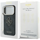 Guess 4G og Big Resin Logo Case til iPhone 17 Pro / 18 Pro - sort
