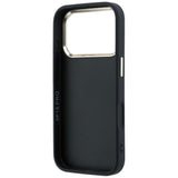 Guess 4G og Big Resin Logo Case til iPhone 17 Pro Max / 18 Pro Max - sort