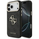 Guess 4G Big 4G Classic Logo Case til iPhone 17 Pro Max / 18 Pro Max - sort og guld