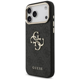 Guess 4G Big 4G Classic Logo Case til iPhone 17 Pro Max / 18 Pro Max - sort og guld