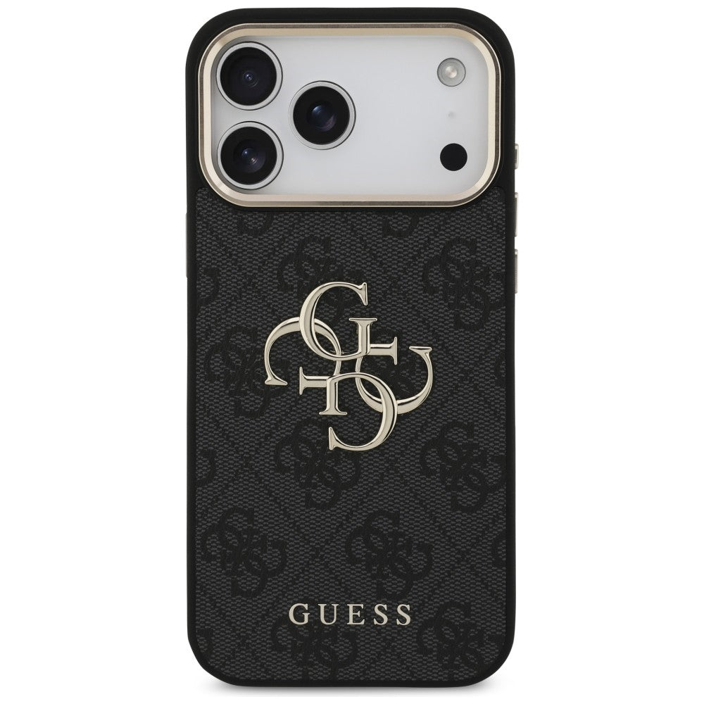 Guess 4G Big 4G Classic Logo Case til iPhone 17 Pro Max / 18 Pro Max - sort og guld