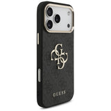 Guess 4G Big 4G Classic Logo Case til iPhone 17 Pro Max / 18 Pro Max - sort og guld