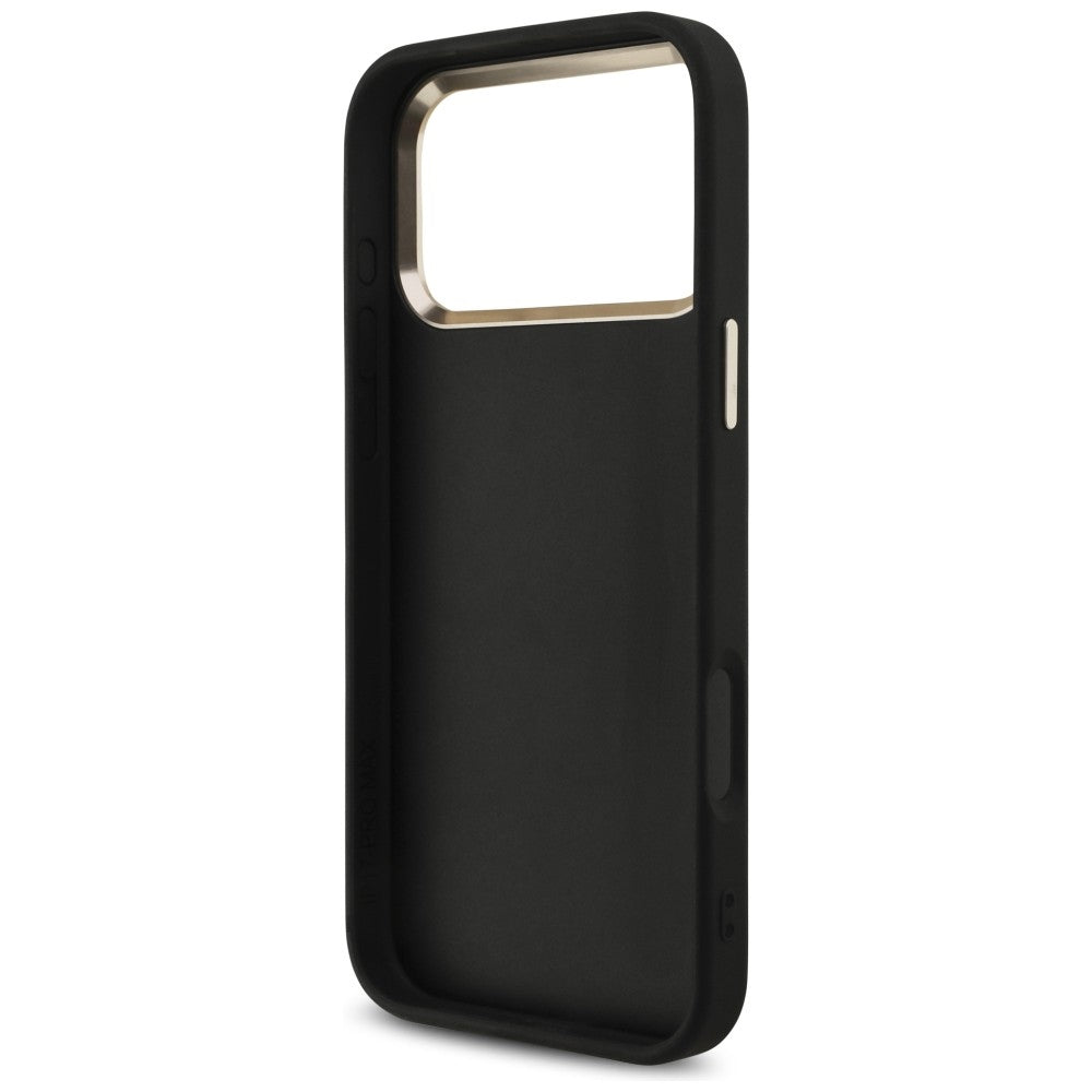 Guess 4G Big 4G Classic Logo Case til iPhone 17 Pro Max / 18 Pro Max - sort og guld