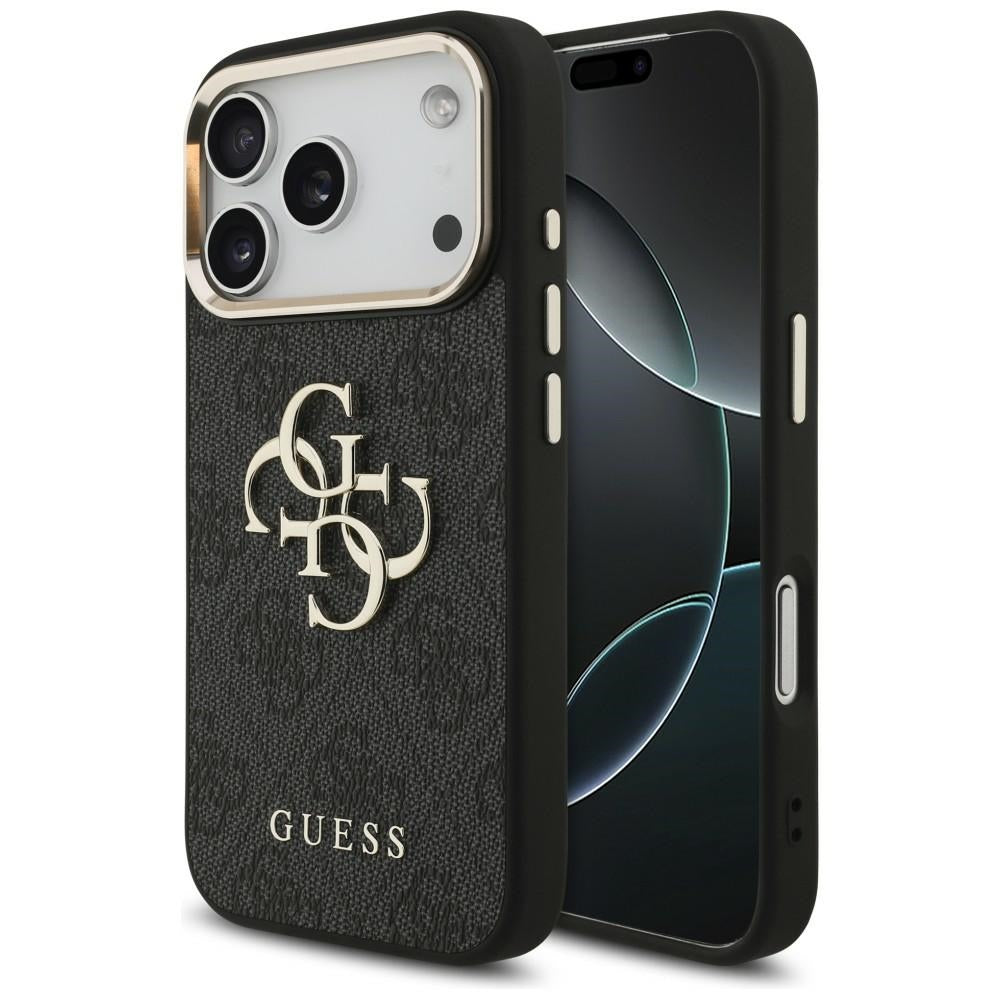 Guess 4G Big 4G Classic Logo Case til iPhone 17 Pro / 18 Pro - sort og guld