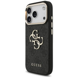 Guess 4G Big 4G Classic Logo Case til iPhone 17 Pro / 18 Pro - sort og guld