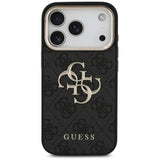 Guess 4G Big 4G Classic Logo Case til iPhone 17 Pro / 18 Pro - sort og guld