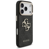 Guess 4G Big 4G Classic Logo Case til iPhone 17 Pro / 18 Pro - sort og guld