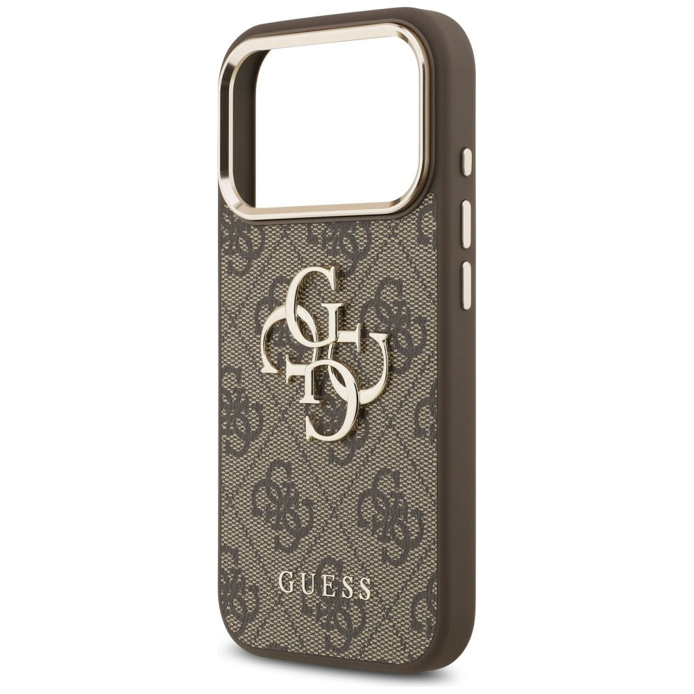 Guess 4G Big 4G Classic Logo Case til iPhone 17 Pro Max / 18 Pro Max - Brunt og guld