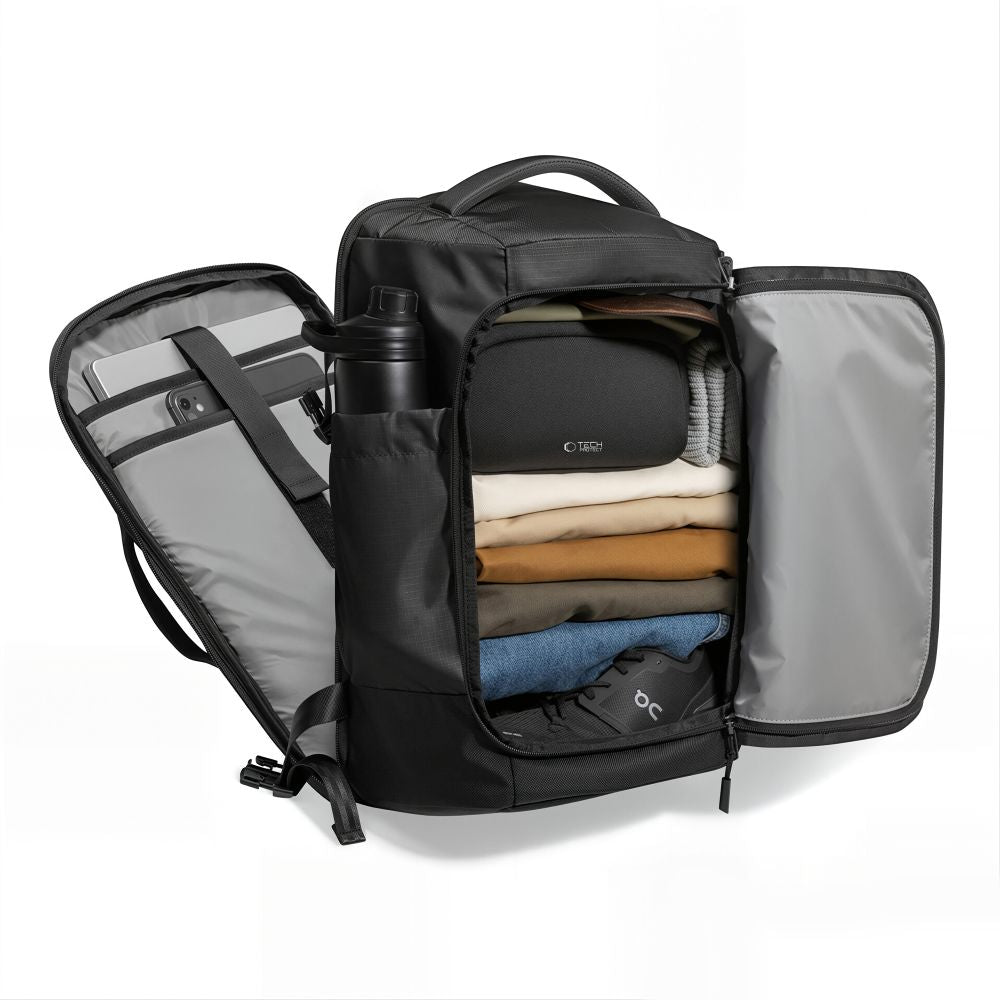 Tech-Protect Defender S70 RYANAIR & WIZZAIR 24L Laptop Backpack - Black