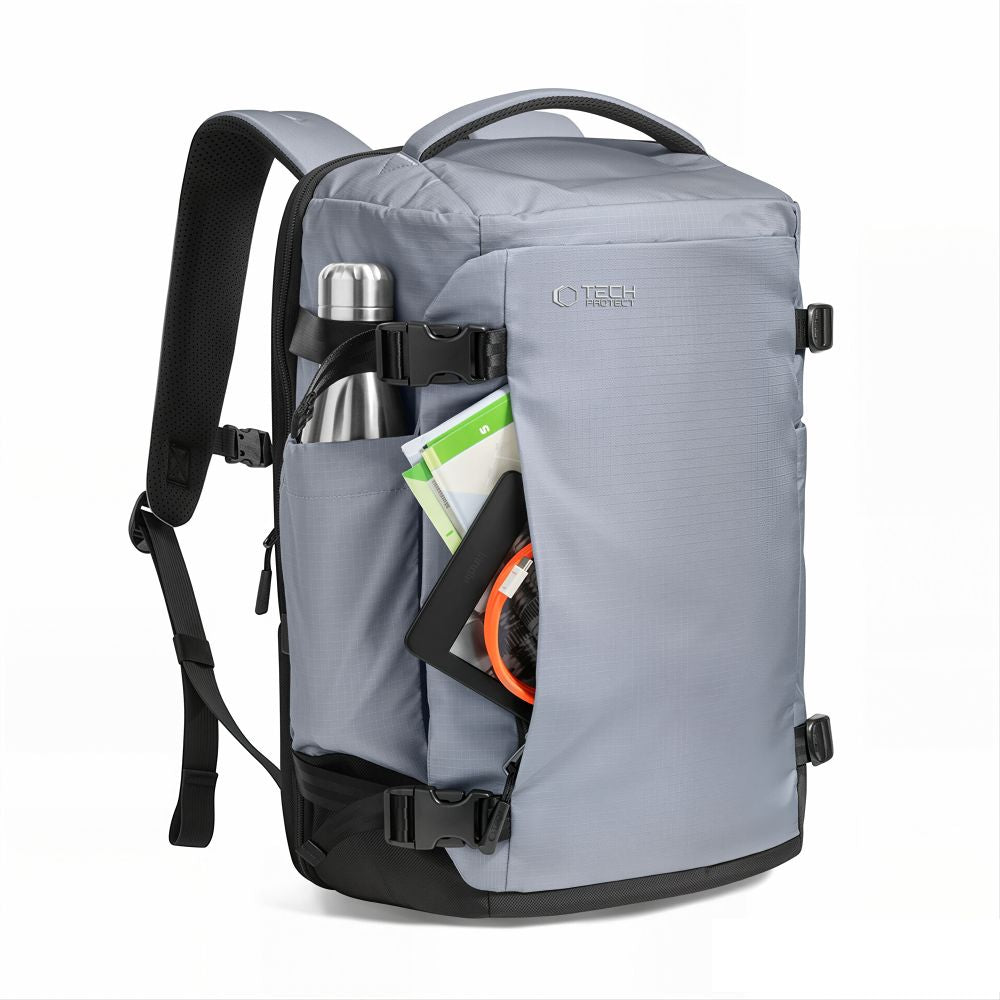 Tech-Protect Defender S70 RYANAIR & WIZZAIR 24L Laptop Backpack - Gray