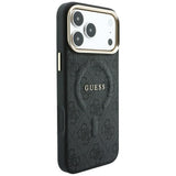Guess Embossed 4G Classic MagSafe Case til iPhone 17 Pro / 18 Pro - sort
