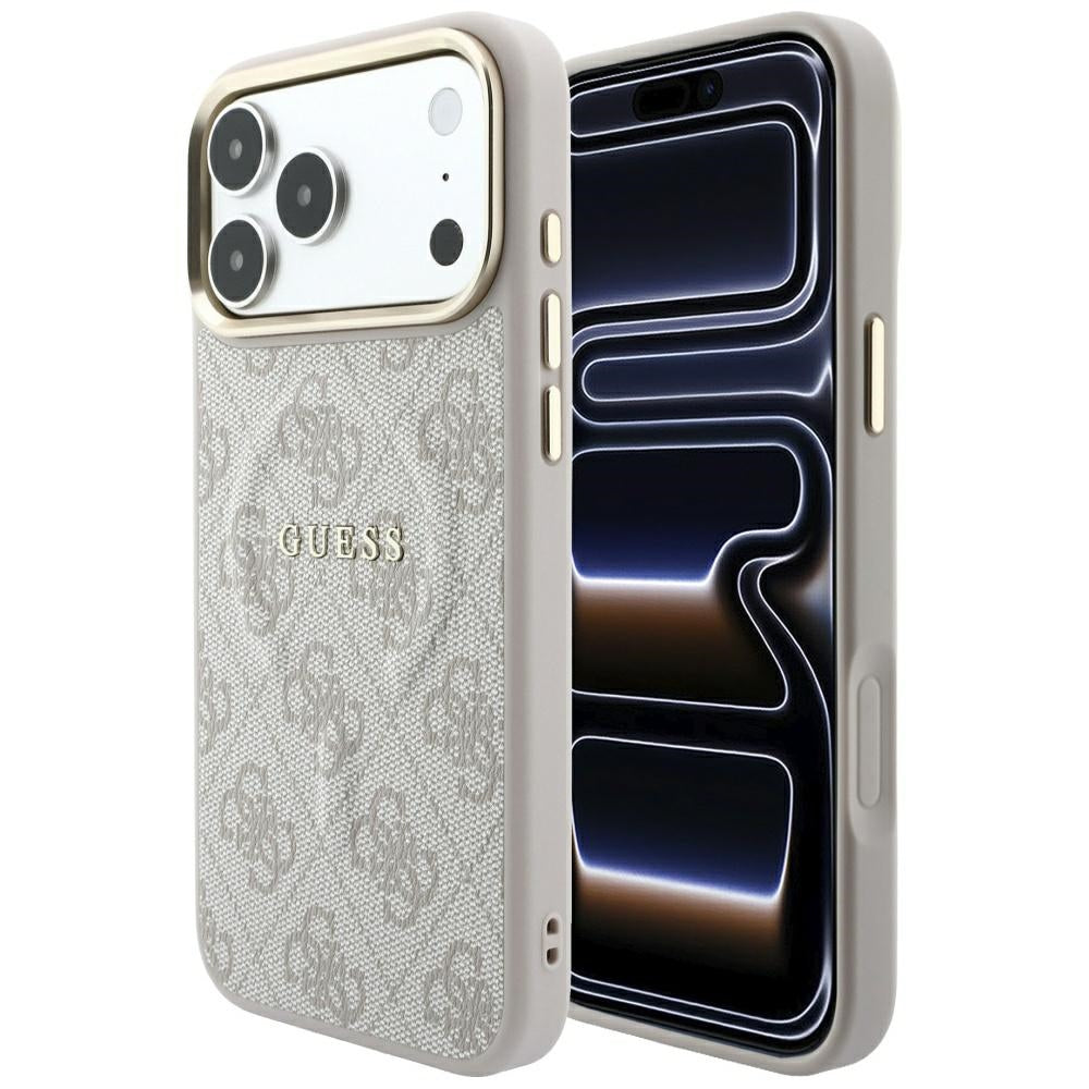 Guess Embossed 4G Classic MagSafe Case til iPhone 17 Pro / 18 Pro - Pink