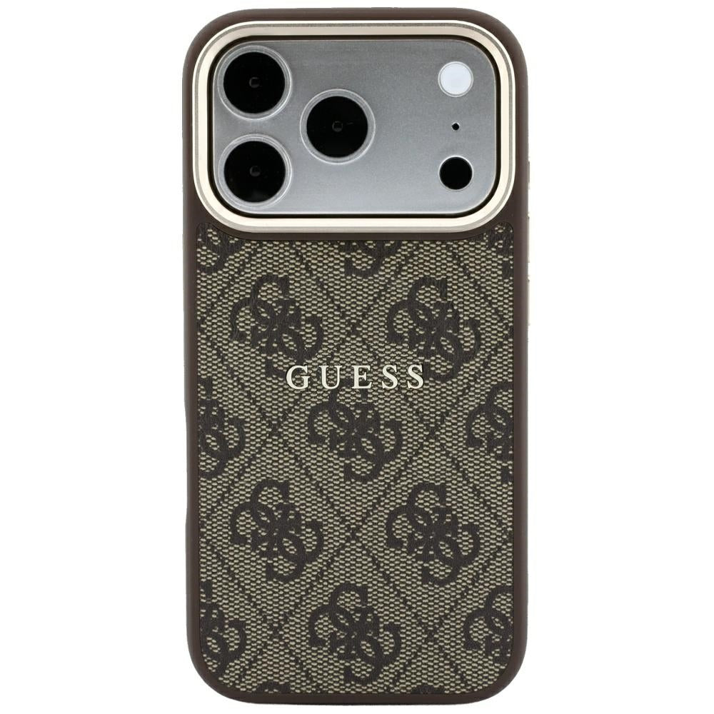 Guess Embossed 4G Classic MagSafe Case til iPhone 17 Pro Max / 18 Pro Max - Brunt