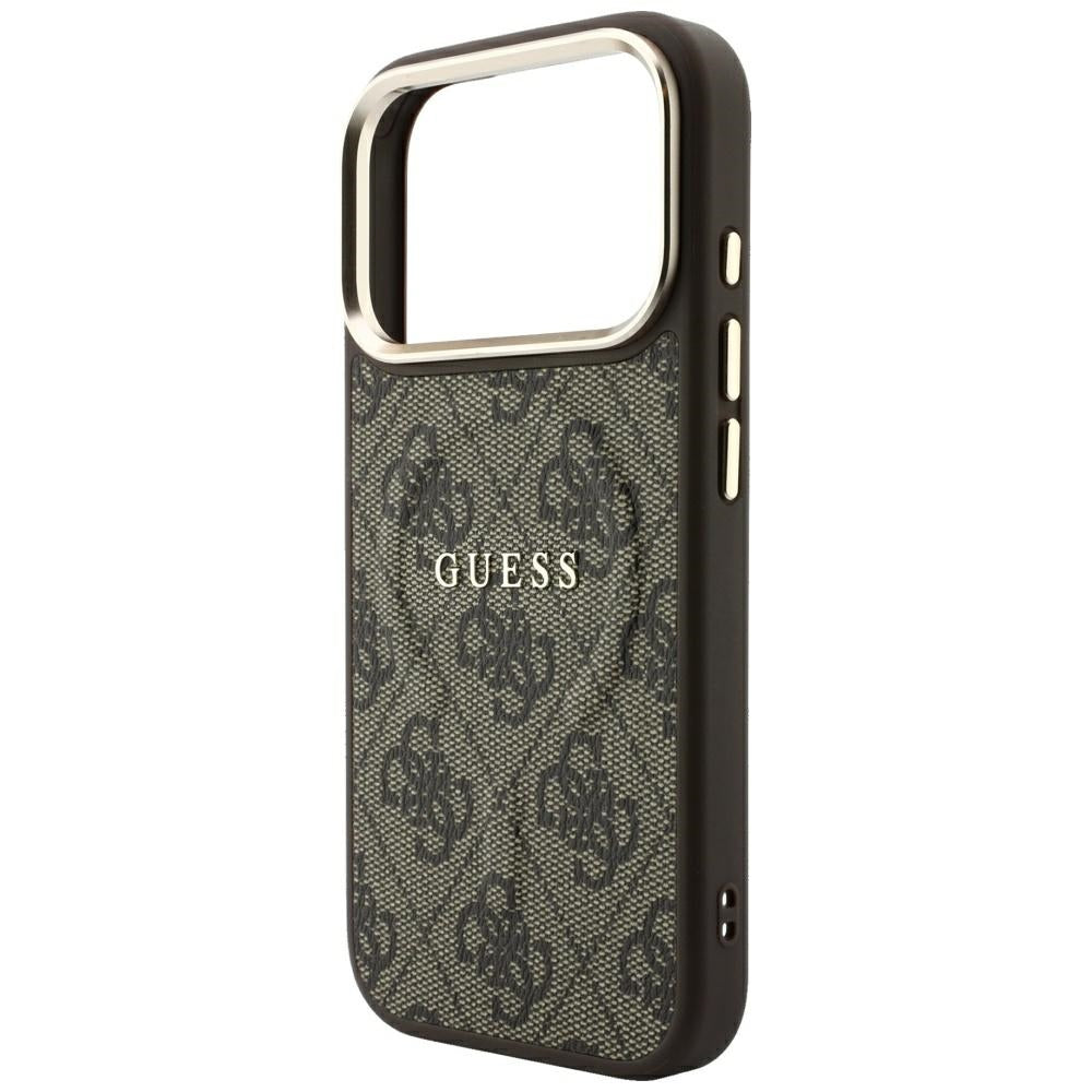 Guess Embossed 4G Classic MagSafe Case til iPhone 17 Pro Max / 18 Pro Max - Brunt