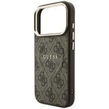 Guess Embossed 4G Classic MagSafe Case til iPhone 17 Pro Max / 18 Pro Max - Brunt
