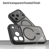 iPhone 18 Pro / 17 Pro PC TPU Magnetisk Matte Case, Drop-resistent - sort