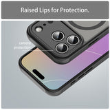 iPhone 18 Pro Max / 17 Pro Max PC TPU Magnetisk Matte Case, Drop-resistent - sort