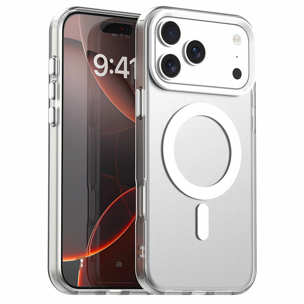 Til iPhone 18 Pro / 17 Pro Magnetisk Case Anti Drop Hybrid Telefon Bagdæksel - Hvid