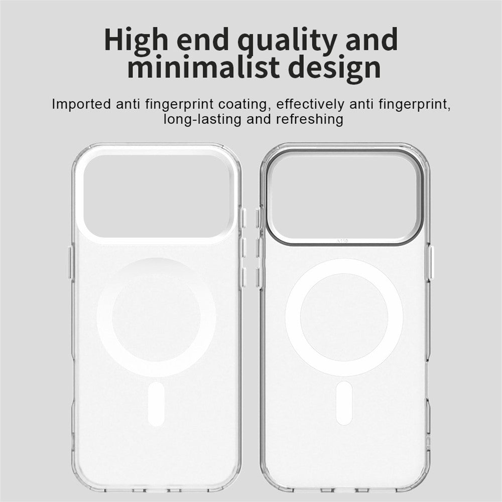 Til iPhone 18 Pro / 17 Pro Magnetisk Case Anti Drop Hybrid Telefon Bagdæksel - Hvid