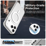 Til iPhone 18 Pro / 17 Pro Magnetisk Case Anti Drop Hybrid Telefon Bagdæksel - Hvid