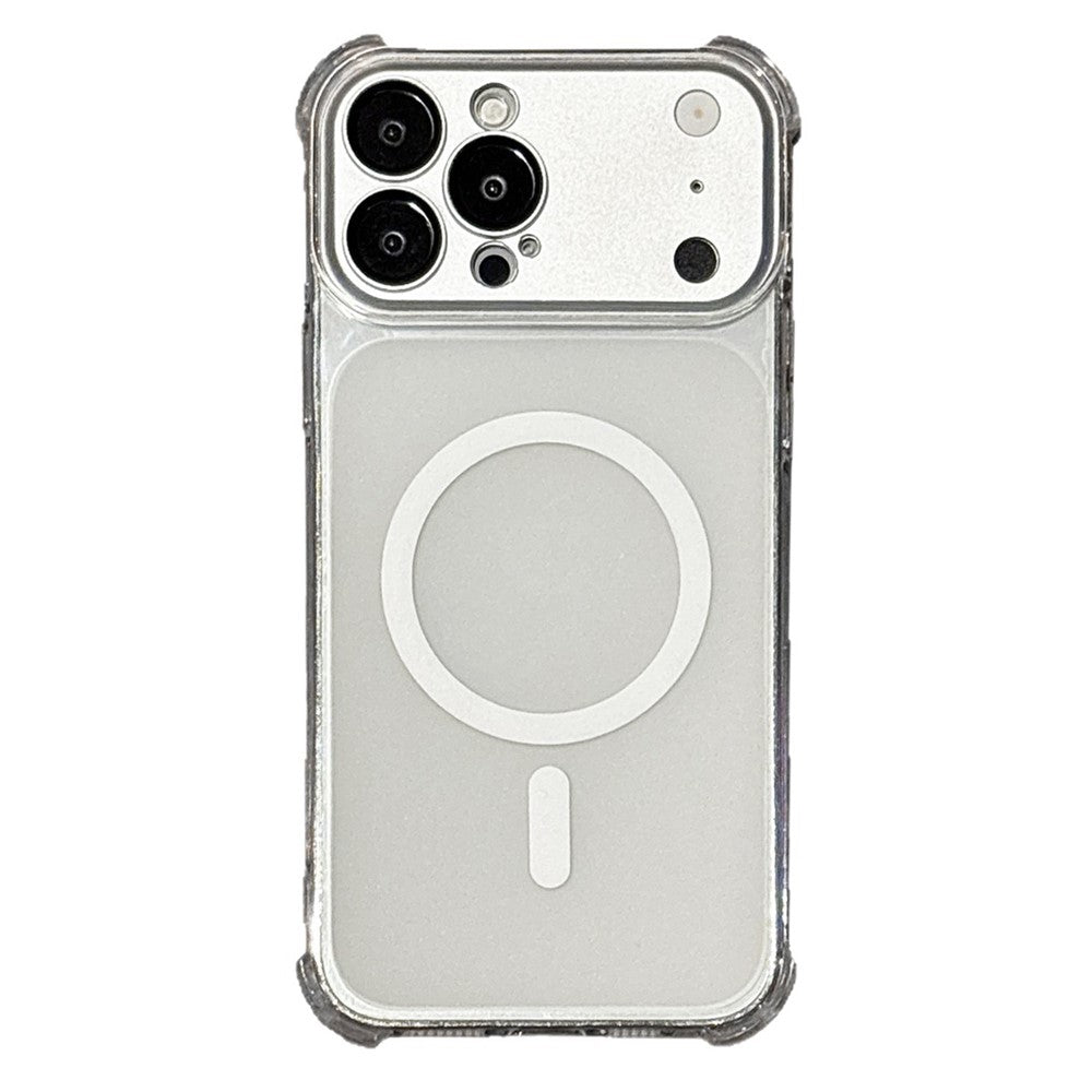 iPhone 18 Pro Max / 17 Pro Max magnetisk TPU-foder med aftageligt kameraomslag - gennemsigtigt