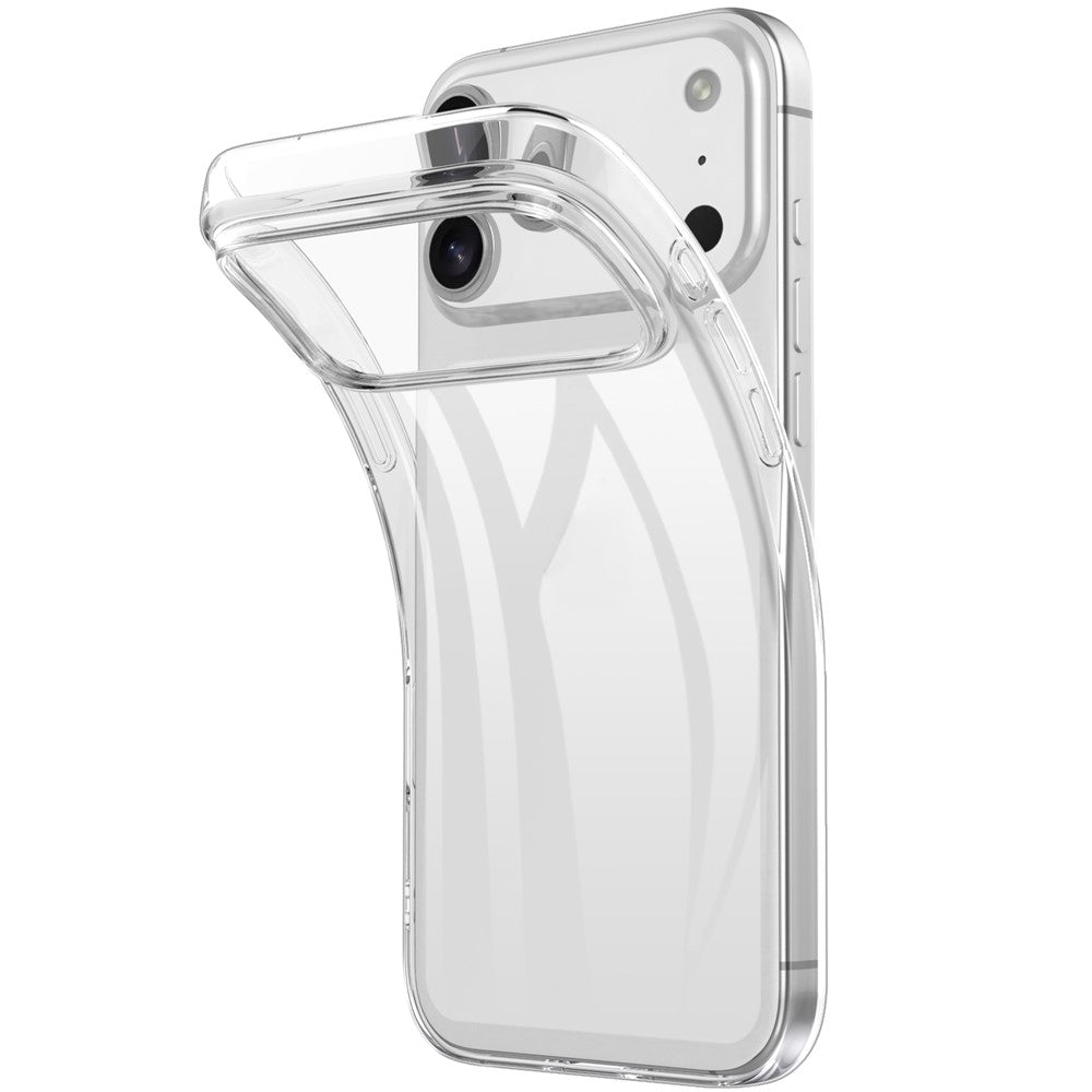 iPhone 18 Pro / 17 Pro Anti-Fingerprint TPU Case - Gennemsigtig