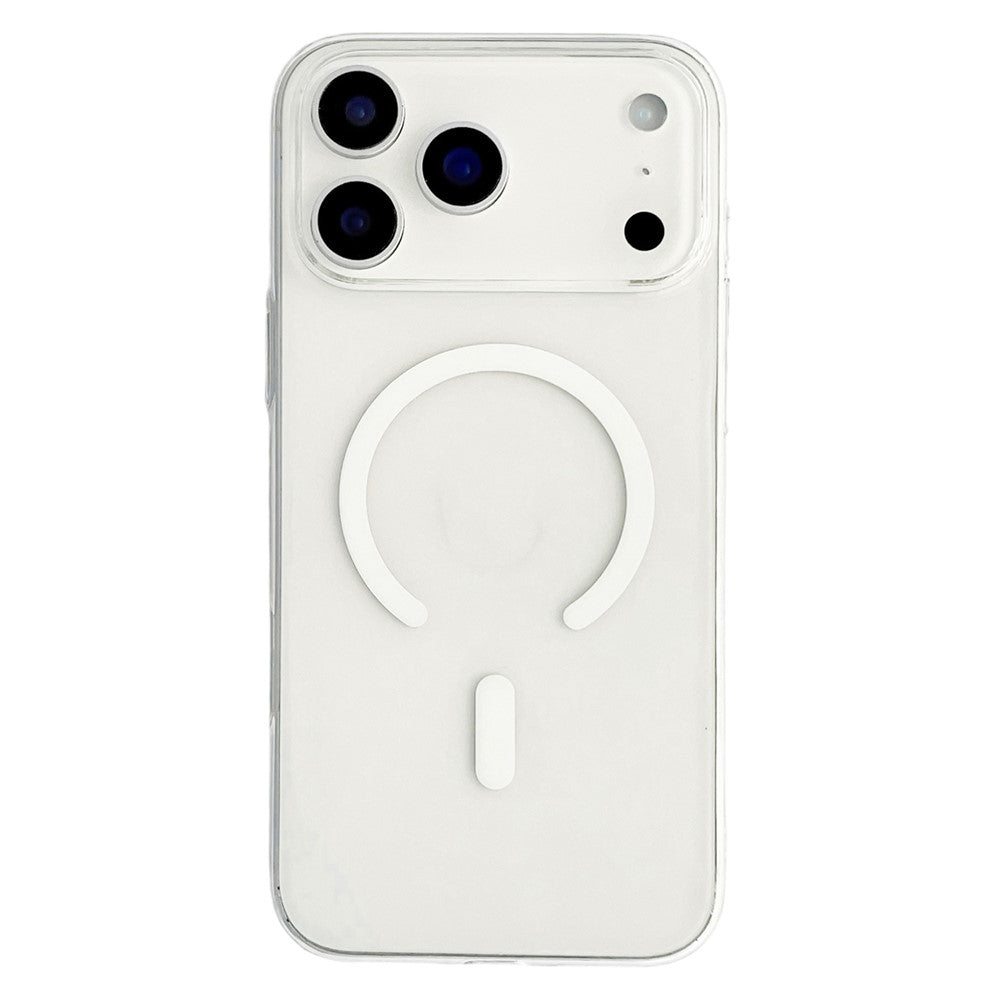 MagSafe Kompatibel iPhone 18 Pro / 17 Pro PC Case - gennemsigtig hvid