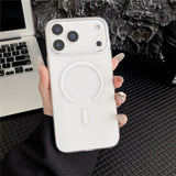 MagSafe Kompatibel iPhone 18 Pro Max / 17 Pro Max PC Case - gennemsigtig hvid
