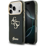 Guess IML 4G Script Metal Case til iPhone 17 Pro / 18 Pro - sort