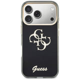 Guess IML 4G Script Metal Case til iPhone 17 Pro Max / 18 Pro Max - sort