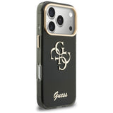 Guess IML 4G Script Metal Case til iPhone 17 Pro Max / 18 Pro Max - sort