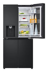 LG InstaView GMG860EPBE side-by-side køle-fryseskab Fritstående 508 L Sort