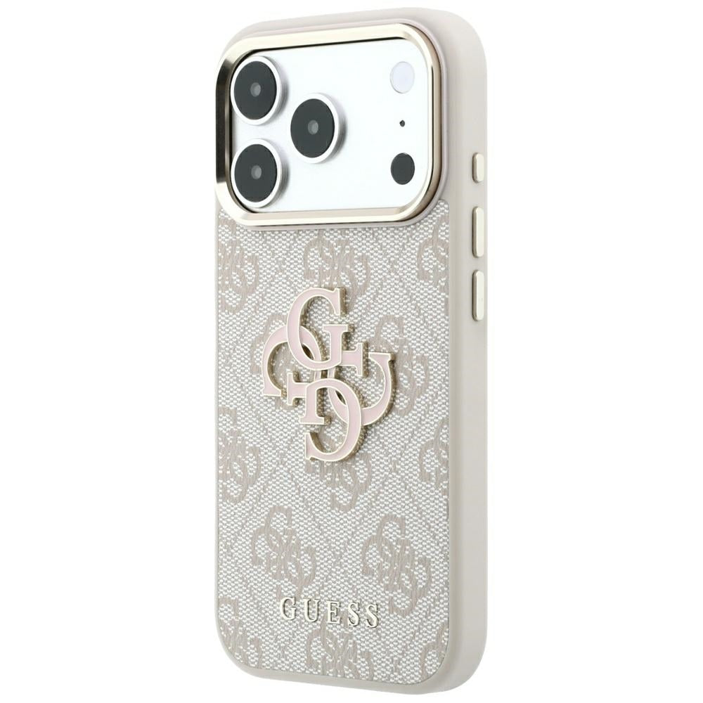 Guess 4G og Big Resin Logo Case til iPhone 17 Pro Max / 18 Pro Max - Pink