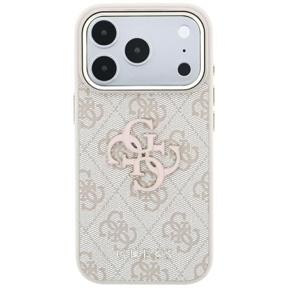 Guess 4G og Big Resin Logo Case til iPhone 17 Pro Max / 18 Pro Max - Pink