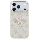 Guess 4G og Big Resin Logo Case til iPhone 17 Pro Max / 18 Pro Max - Pink
