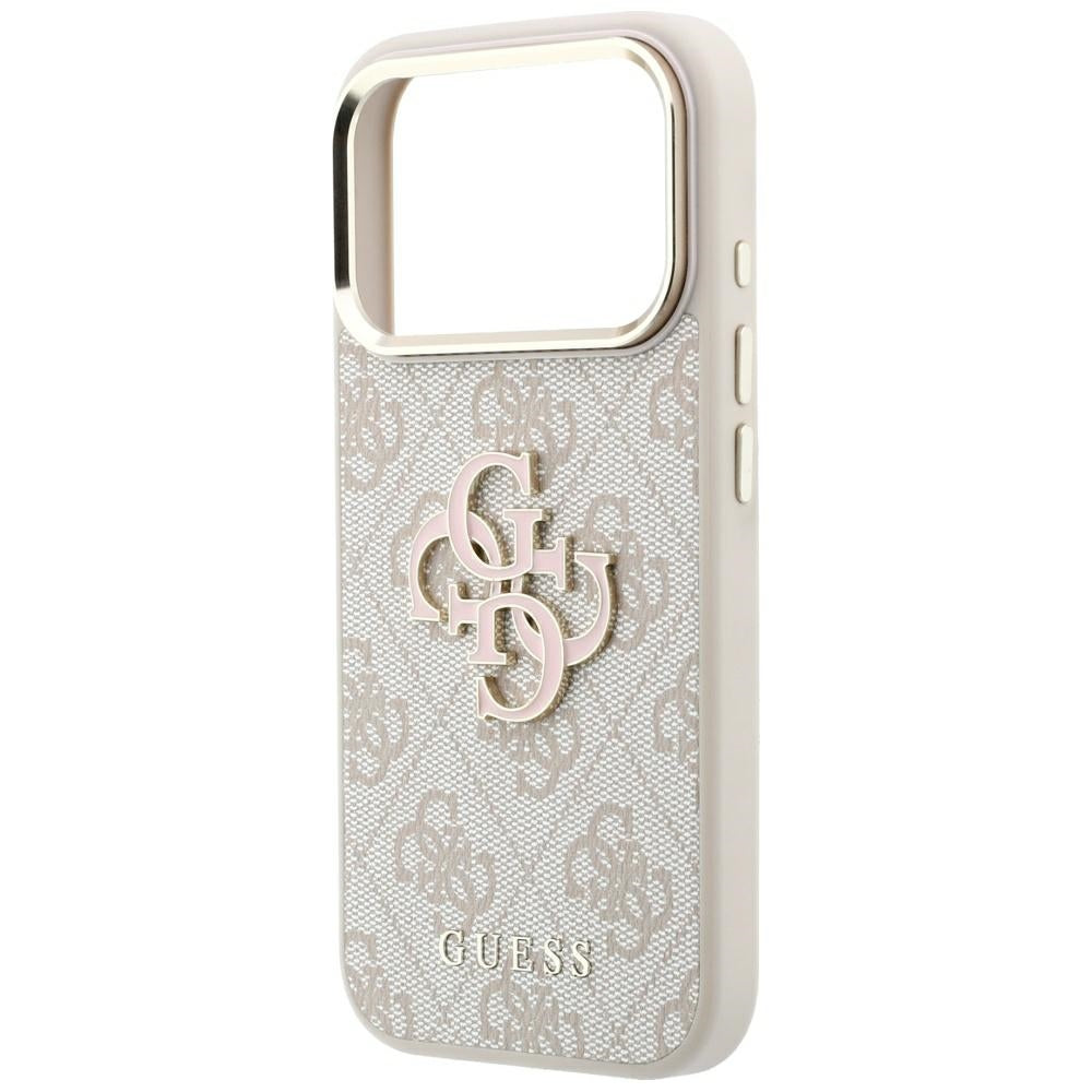 Guess 4G og Big Resin Logo Case til iPhone 17 Pro Max / 18 Pro Max - Pink