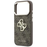 Guess 4G og Big Strass Logo Case til iPhone 17 Pro Max / 18 Pro Max - Brown
