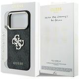 Guess 4G og Big Strass Logo Case til iPhone 17 Pro Max / 18 Pro Max - sort